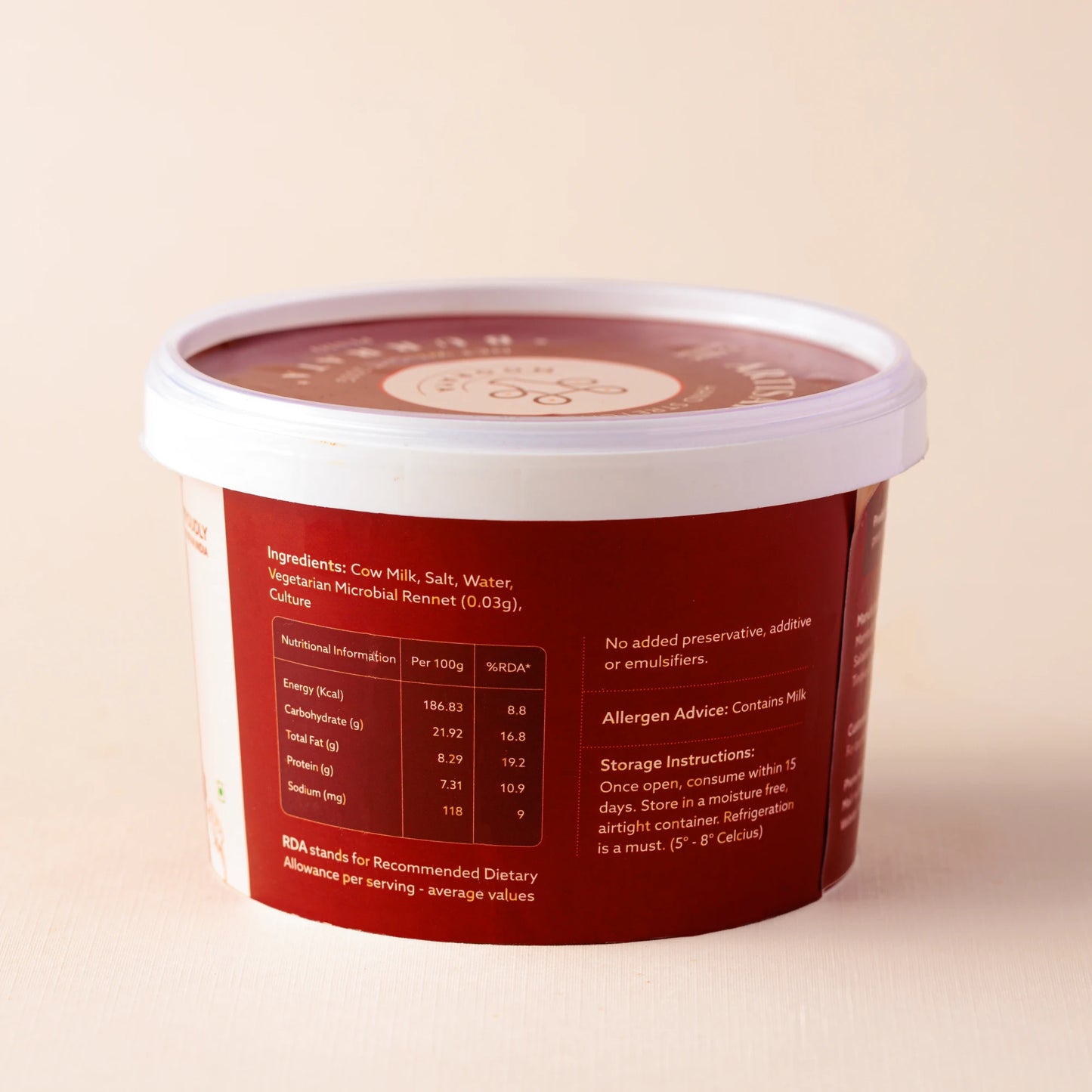 Mooraya Burrata Pesto Cheese Tub - 200g