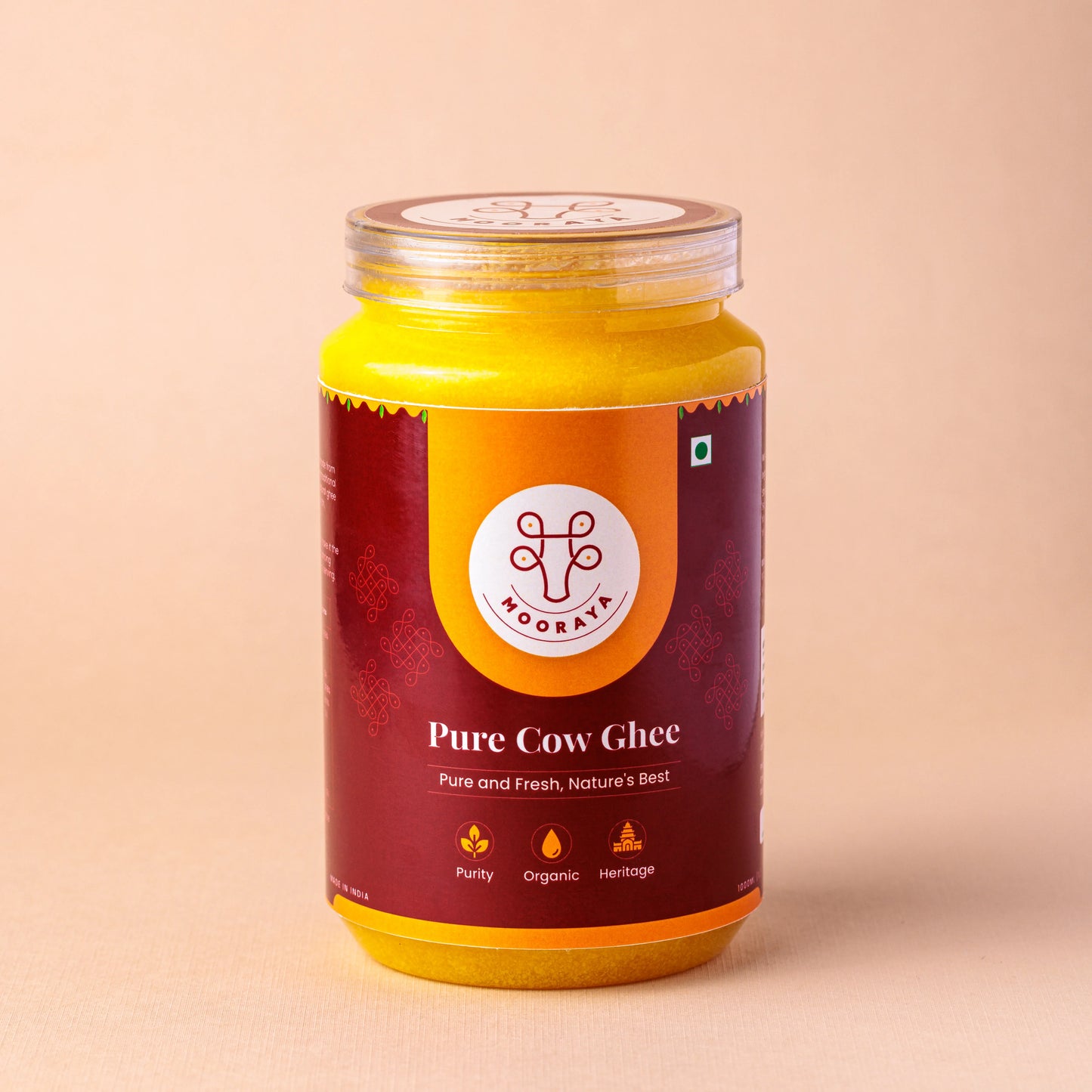 Pure Cow Ghee Jar - 1000ml