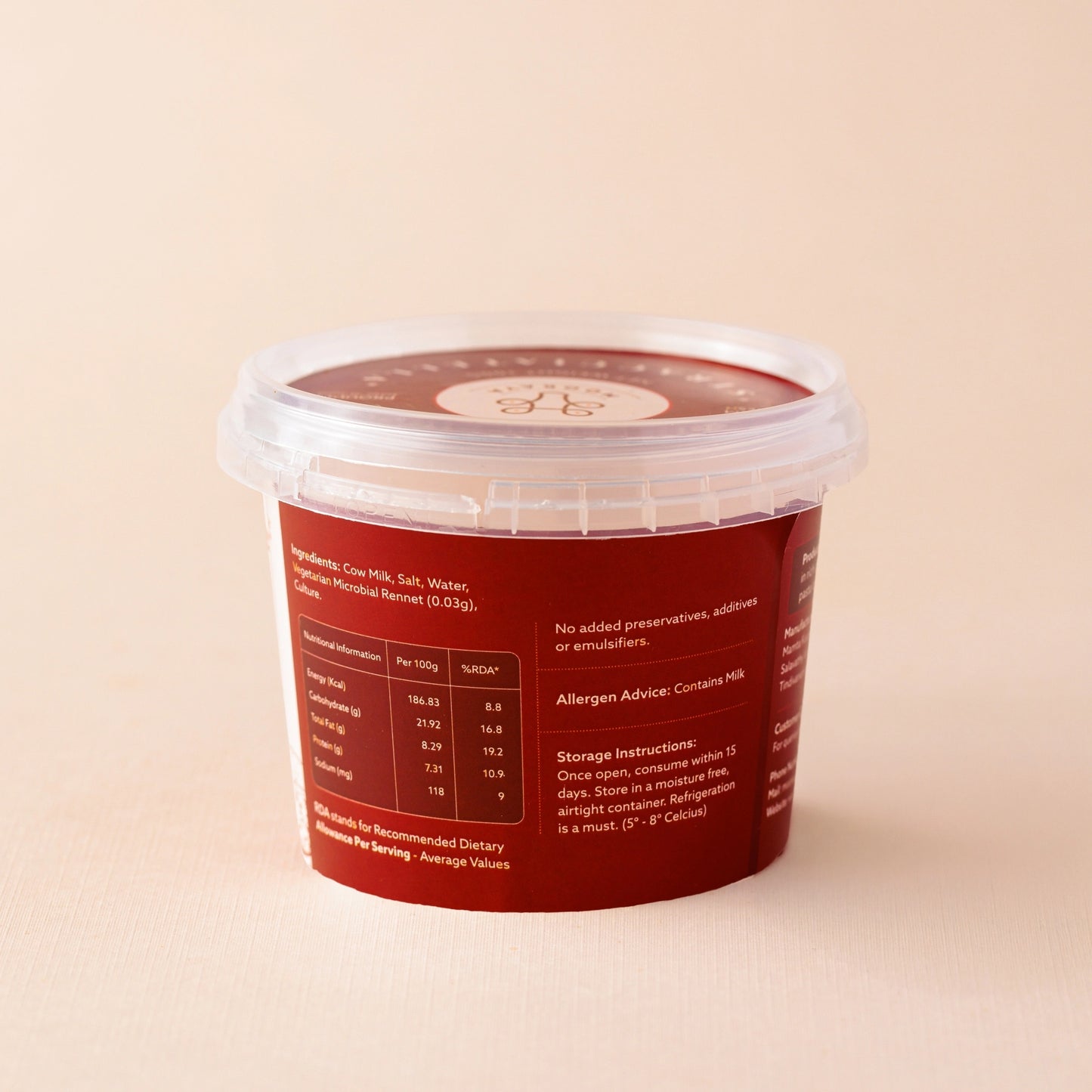 Stracciatella Cheese Tub - 200g